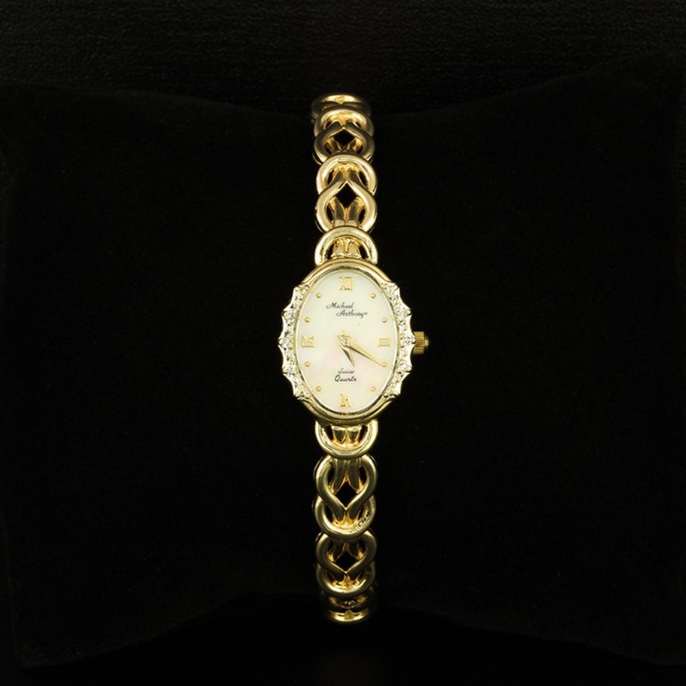 14k Yellow Gold Michael Anthony Watch